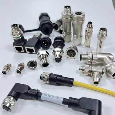 Στρογγυλή προστασία Βιομηχανική M5 M23 17 Pin Γυναικείο σύνδεσμο Αδιάβροχο
