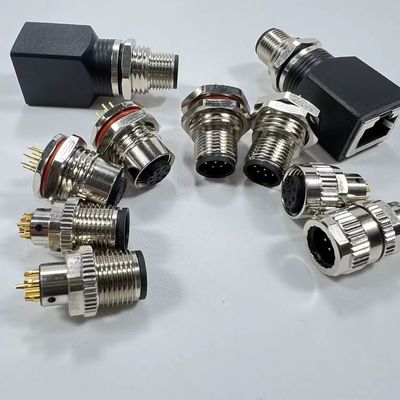 Καλή τιμή Ηλεκτρομαγνητική προστασία 12mm M12 5pin Connector Bulkhead 3 - 17 επαφές σε απευθείας σύνδεση